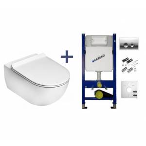 Комплект унитаз Flaminia App Go Clean и инсталляция Geberit